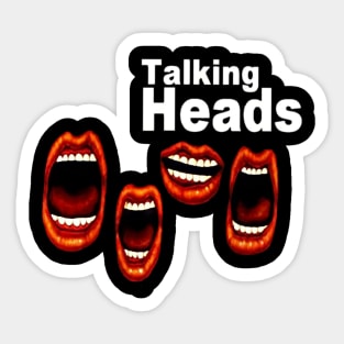 talking heads Sticker